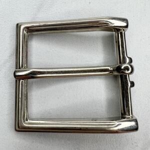 Silver Tone Simple Basic Belt Buckle